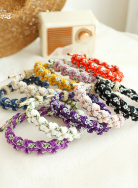 有钱花 国潮新中式毛茸茸可爱手工编织手绳编绳情侣手链DIY材料包