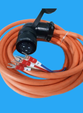 伺服电机动力线／广数/华大／凯恩帝／迈信/电源线YD28插头3大1小