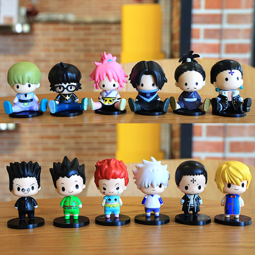 现货6款全职猎人幻影旅团篇迷你豆豆眼团长飞坦玛奇公仔手办摆件