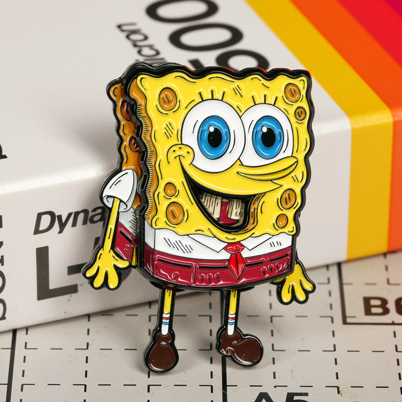 chanceway原创金属情侣磁吸胸针