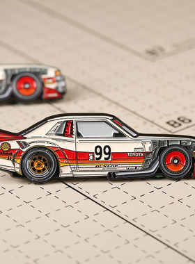2BRO原创 丰田AE86赛车胸针 头文字D金属徽章 TOYOTA烤漆别针饰品