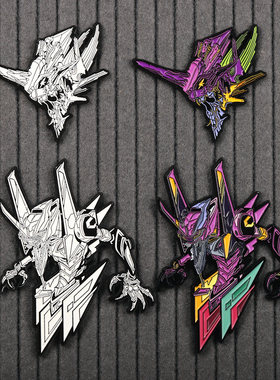 TMINC原创 初号机EVA胸针周边 pin徽章 高档ins饰品金属夜光别针