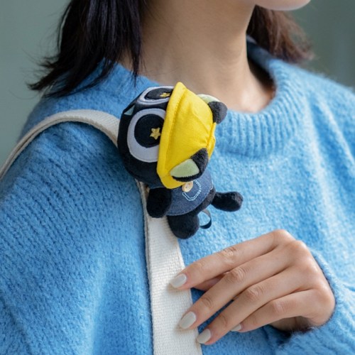罗小黑毛绒肩章创意磁吸小公仔