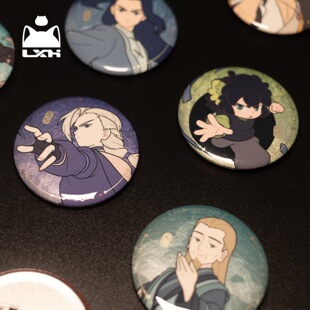 罗小黑战记2战斗系列徽章鹿野无限吧唧池年大电影周边纪念收藏