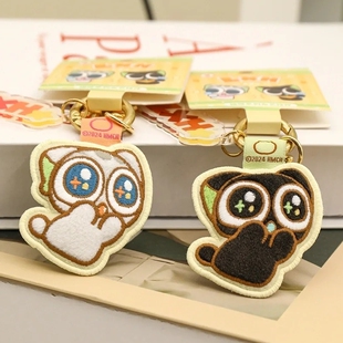 正版 罗小黑战记布艺小挂件可爱猫咪钥匙扣包包挂饰送朋友生日礼物