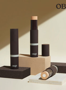 OBGE男士粉底棒李帝勋代言自然修饰遮瑕双头粉底膏男士粉底液