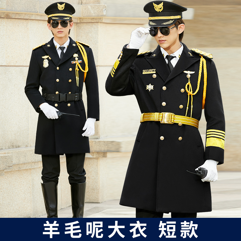 羊毛礼宾服呢子大衣短款礼宾服