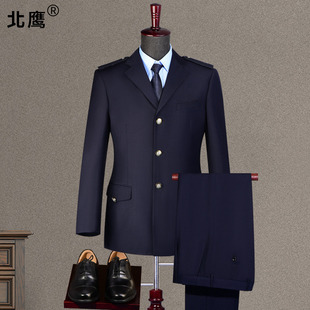 新款制服春秋装男款式外套三粒西装管理员工作现货