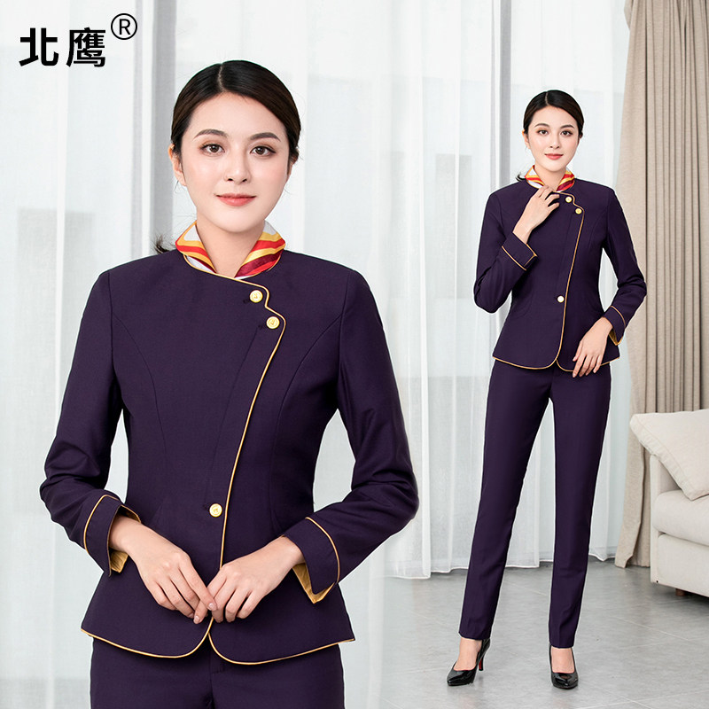 海航空姐制服套装女美容院医院制服工作服空姐面试礼仪套装女秋冬