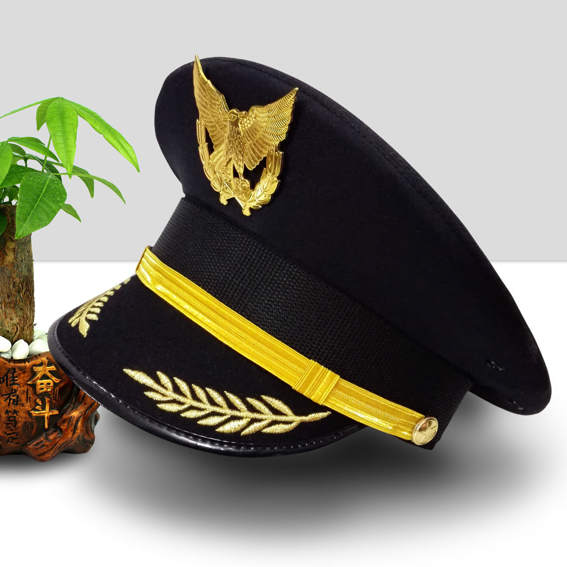 国际航空飞行员帽子航空大盖帽机长帽航空服饰南航机长帽子机师帽