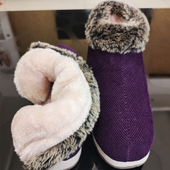 防滑耐磨棉鞋 2022手工棉鞋 加厚加绒居家鞋 毛口老棉鞋 女冬季 保暖鞋