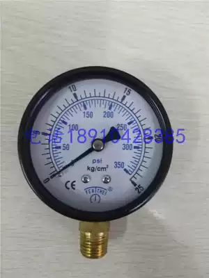 YE-60mm radial pressure gauge 5kg ordinary iron shell pressure gauge 0-10kg water column meter valve liquefied gas pressure gauge