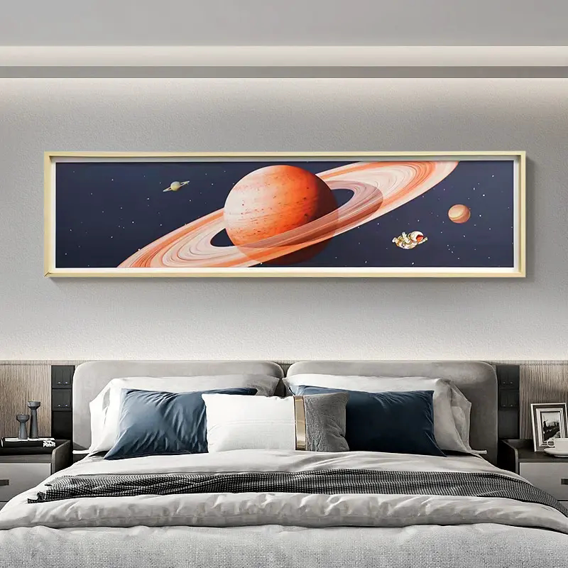 挂画星球宇航员土星装饰画装饰画40150土星床头北欧宇宙