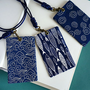 布艺卡套交通卡公交学生卡饭卡门禁卡证件卡男女校园卡收纳保护套