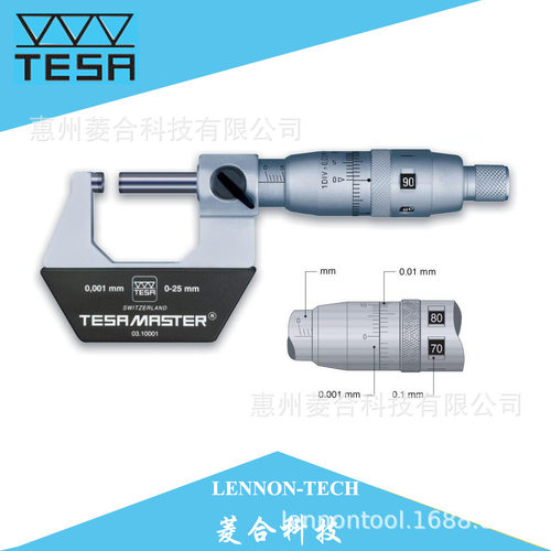 瑞士TESA游标机械千分尺0