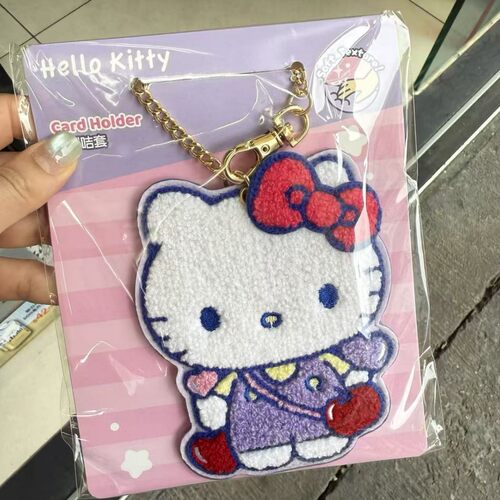 日系可爱三丽鸥刺绣卡套挂件