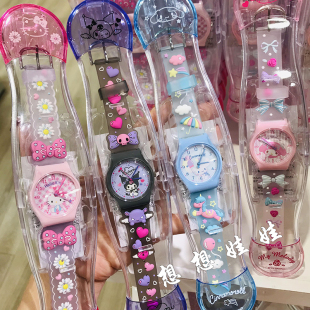 现货日本三丽鸥kitty玉桂狗库洛米美乐蒂帕恰狗儿童成人可爱手表