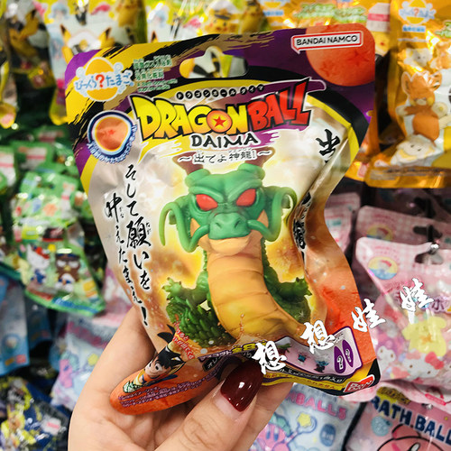 现货日本万代七龙珠神龙悟空公仔泡澡沐浴球入浴剂浴盐浴球盲袋盒