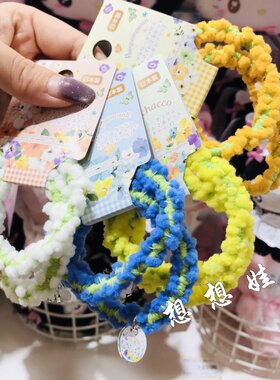 日本三丽鸥kitty玉桂狗布丁狗吊坠花朵花环发绳发圈发饰头绳皮筋