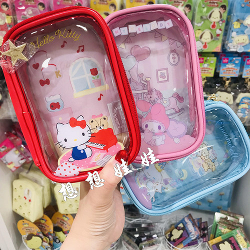 日本三丽鸥kitty美乐蒂玉桂狗库洛米零钱收纳包痛包娃包挂件包挂