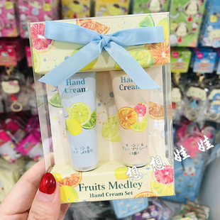 现货日本charley柠檬甜橙西柚香保湿滋润补水护手霜限定礼盒套装