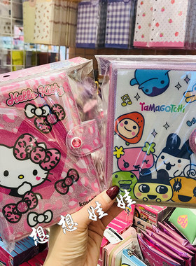 日本三丽鸥kitty轻松熊拓麻歌子史努比活页贴纸本贴纸手账收纳册