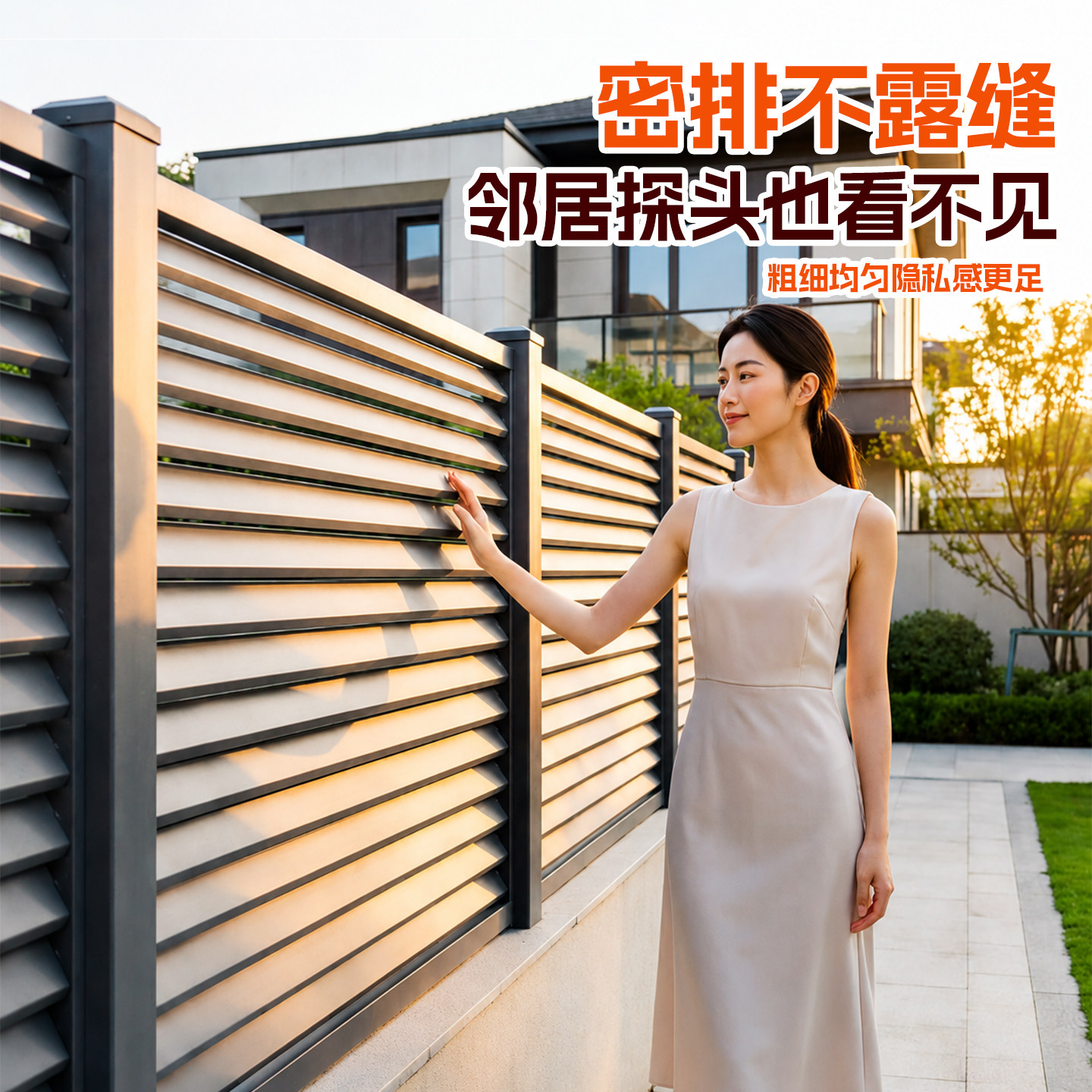 铝合金护栏庭院围栏小院子栏杆别墅围墙户外栅栏花园铝艺铁艺围挡