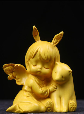 安妮天使宝贝小熊中式风创意装饰