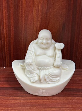 象牙果元宝弥勒佛像家用装饰品