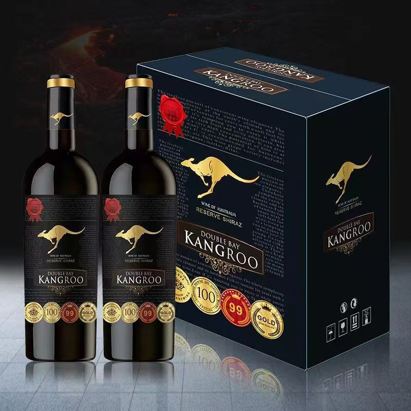 正品原装澳洲进口干红葡萄酒6*750ml西拉袋鼠可口高档红酒