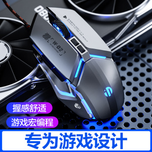 USB笔记本 英菲克W2鼠标有线游戏宏电竞机械金属吃鸡电脑网吧台式
