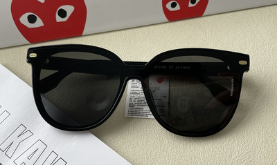 川久保玲眼镜防紫外线大框圆形女