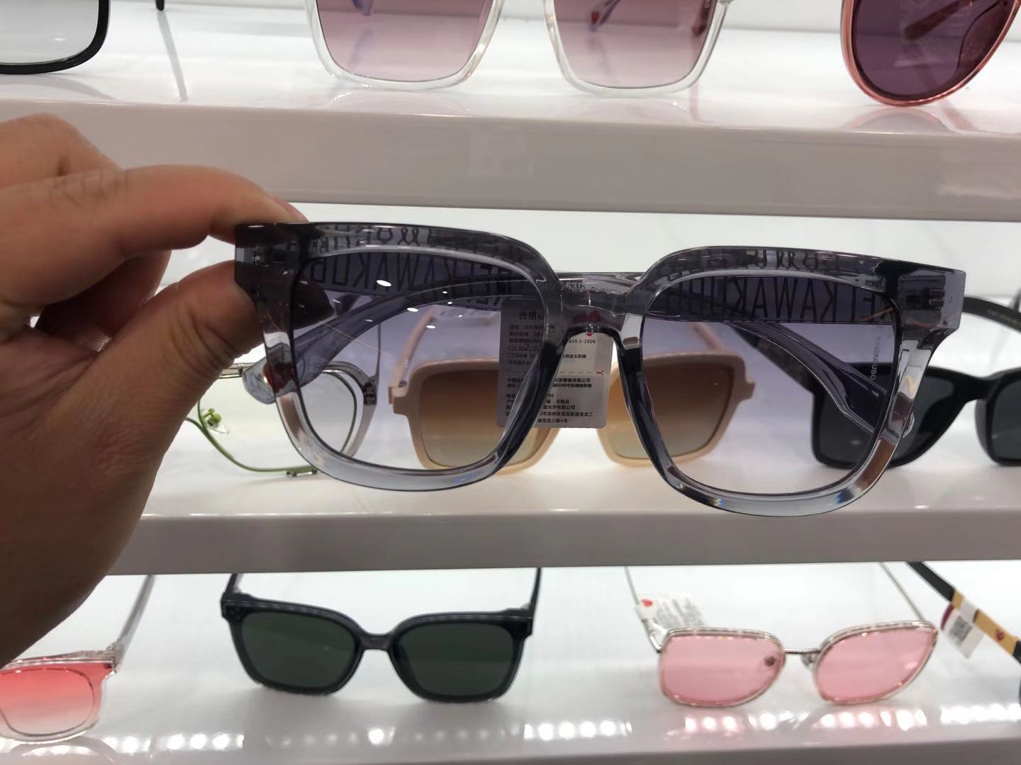 爱心新款眼镜近视墨镜女潮大脸显瘦方框太阳镜男偏光3940