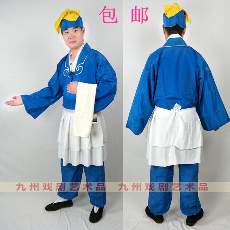 甩卖船夫茶衣古装平民百姓服装农夫渔夫表演出服装男船夫渔夫服装