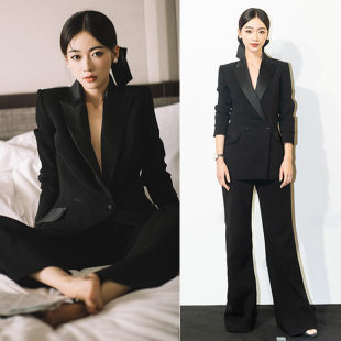 2025春季 职业修身 新款 套装 西服两25潮 高端显瘦西装 吴谨言明星同款