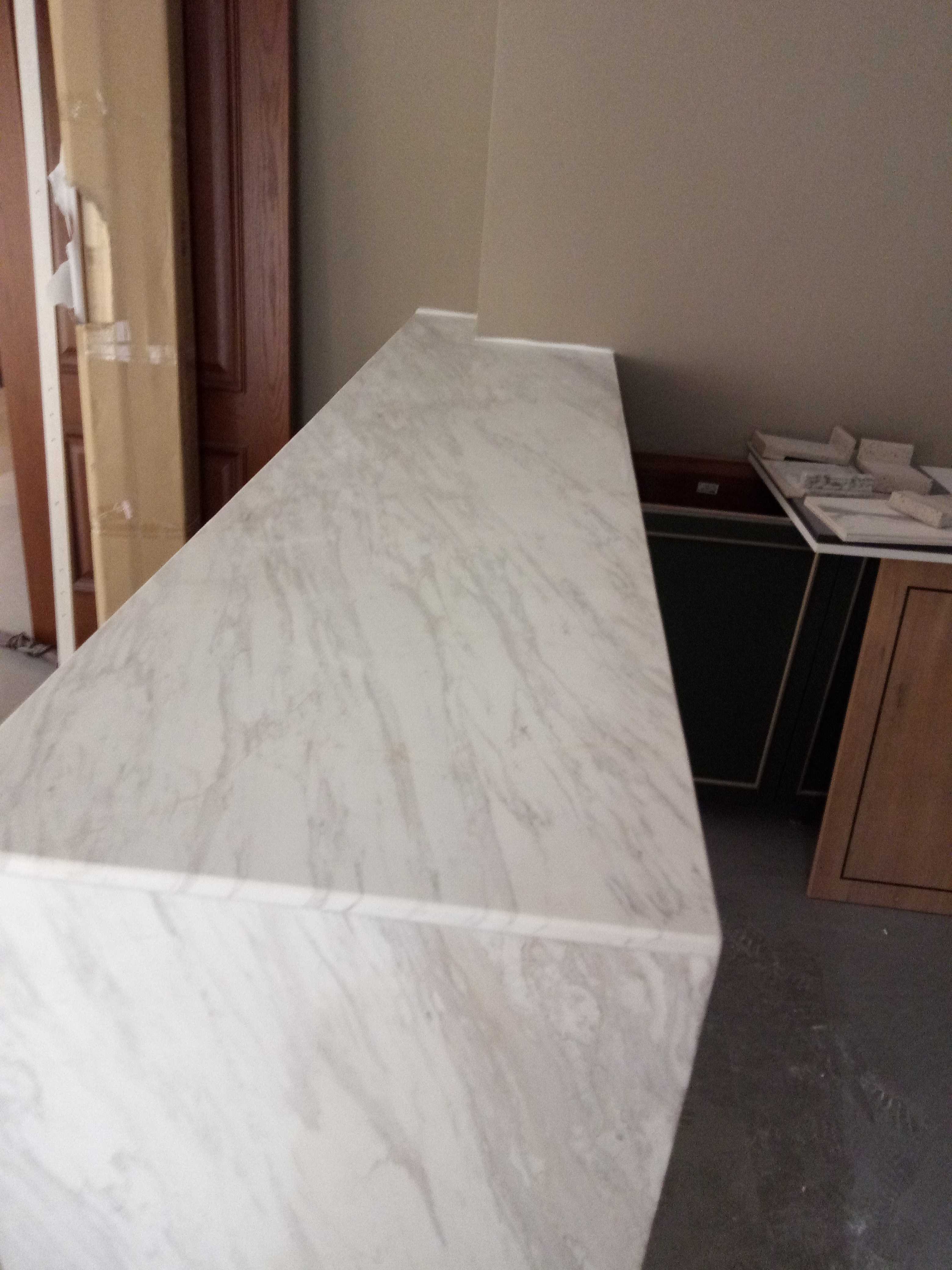 中岛台餐桌面定制爵士白大理石