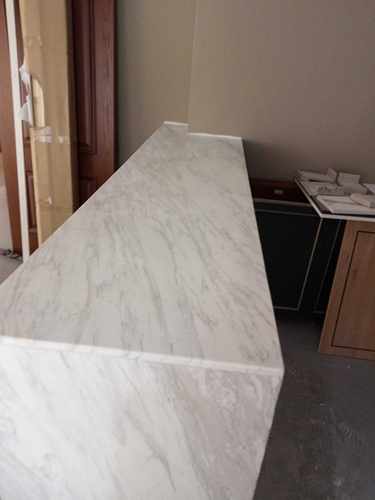 中岛台餐桌面定制爵士白大理石