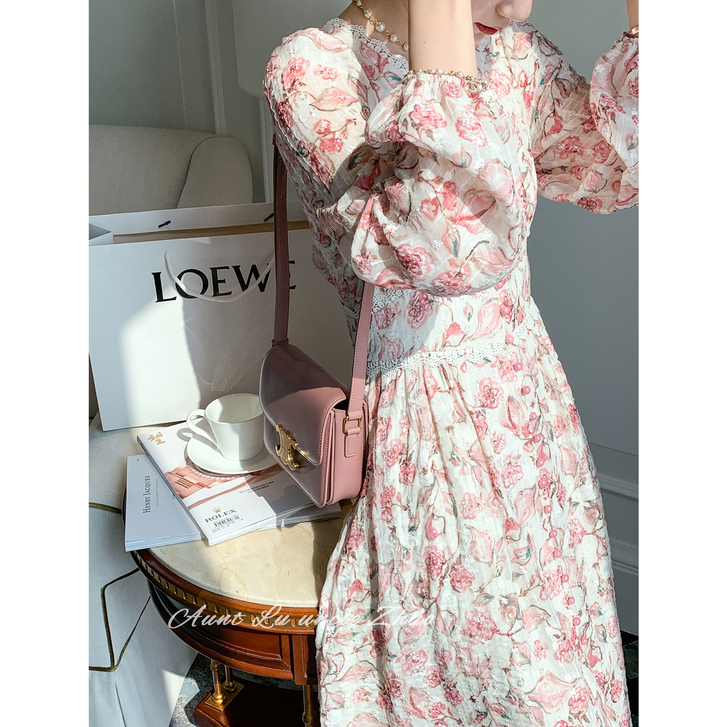 After the flower manor high-grade flower skirt fairy skirt too love