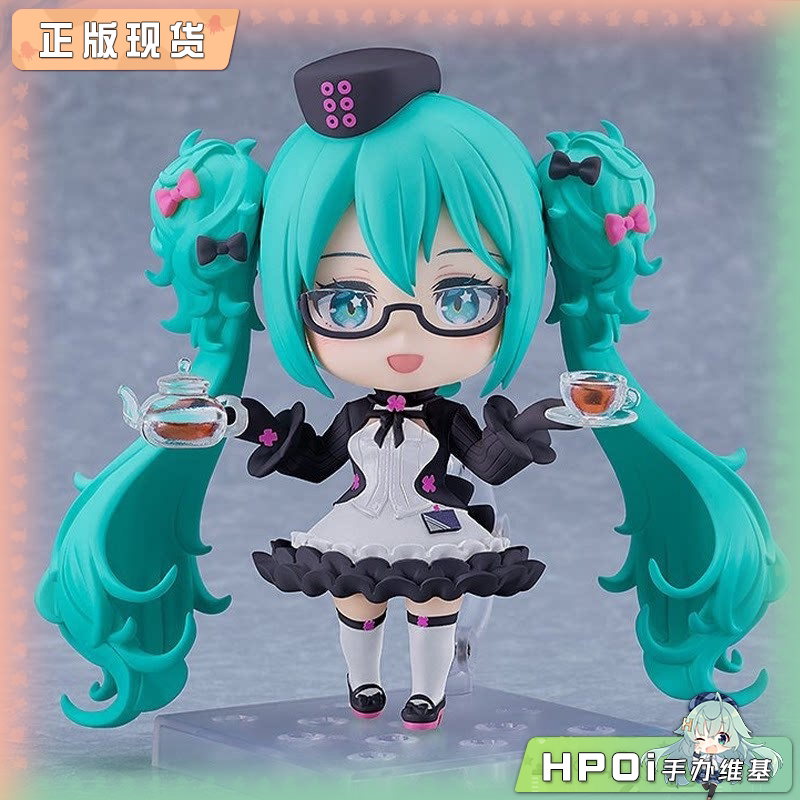 GSC 粘土人 V家 miku 初音未来 眼镜 咖啡厅 Q版手办