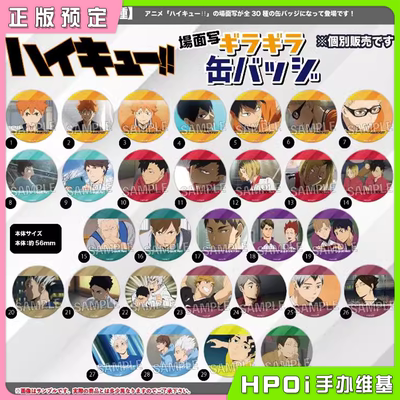 【Hpoi定金】PROOF 排球少年 场面写闪闪吧唧徽章 二 再版 周边