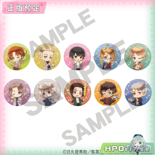 【Hpoi定金】CRUX 黑塔利亚 World Stars 逛吃美食 Q版 徽章 周边