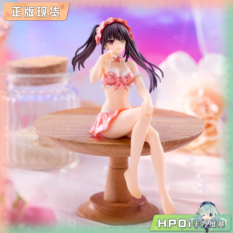 FuRyu 约会大作战 压泡面 时崎狂三 泳装 粉 手办