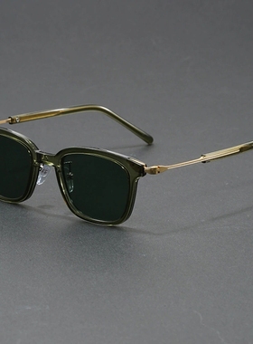 复古方框防紫外线防蓝光墨镜