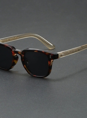 2025款潮酷复古方框防紫外线墨镜