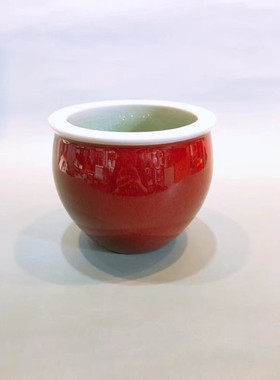 景德镇颜色釉多肉植物小盆栽摆件