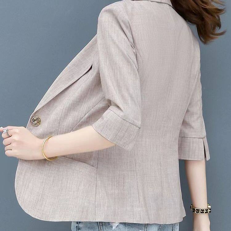 小个子西装外套女2026短款新款高级春夏秋季时尚休闲西服薄款上衣