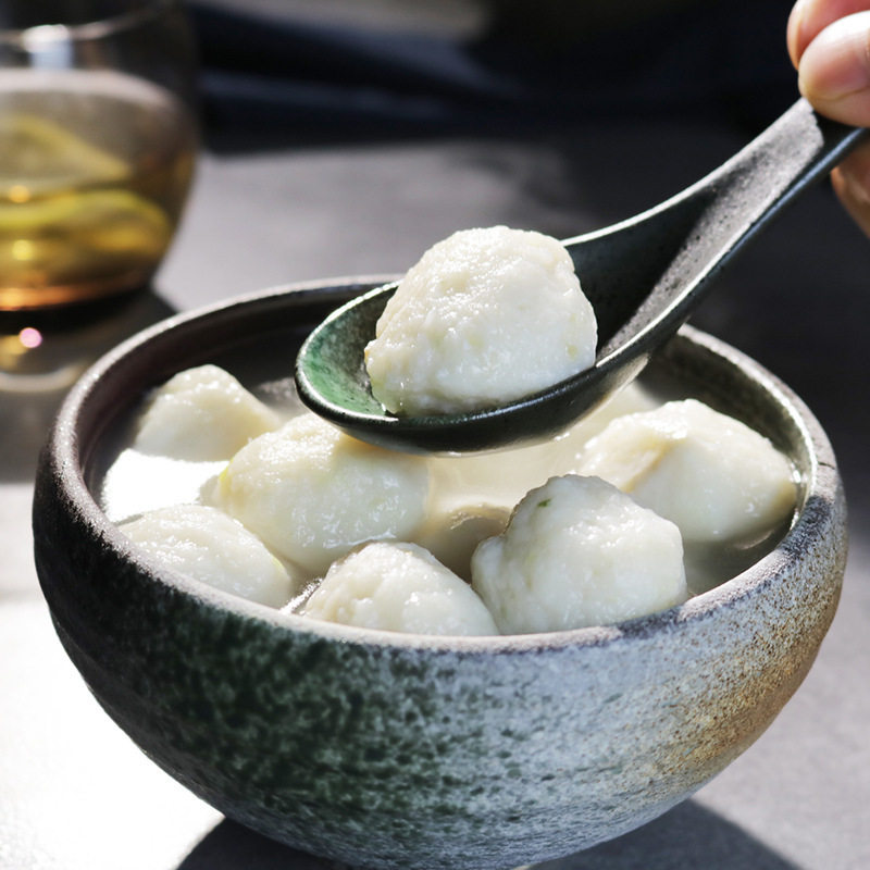 湖北荆州品质鱼丸手工纯鱼丸农家美食鱼圆火锅食材商用冷冻食品