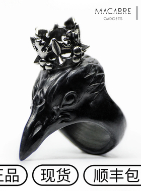 渡鸦波兰设计师暗黑先锋风戒指