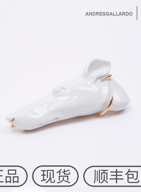 西班牙设计师品牌Andres Gallardo手工狗狗胸针灵缇个性可爱配饰