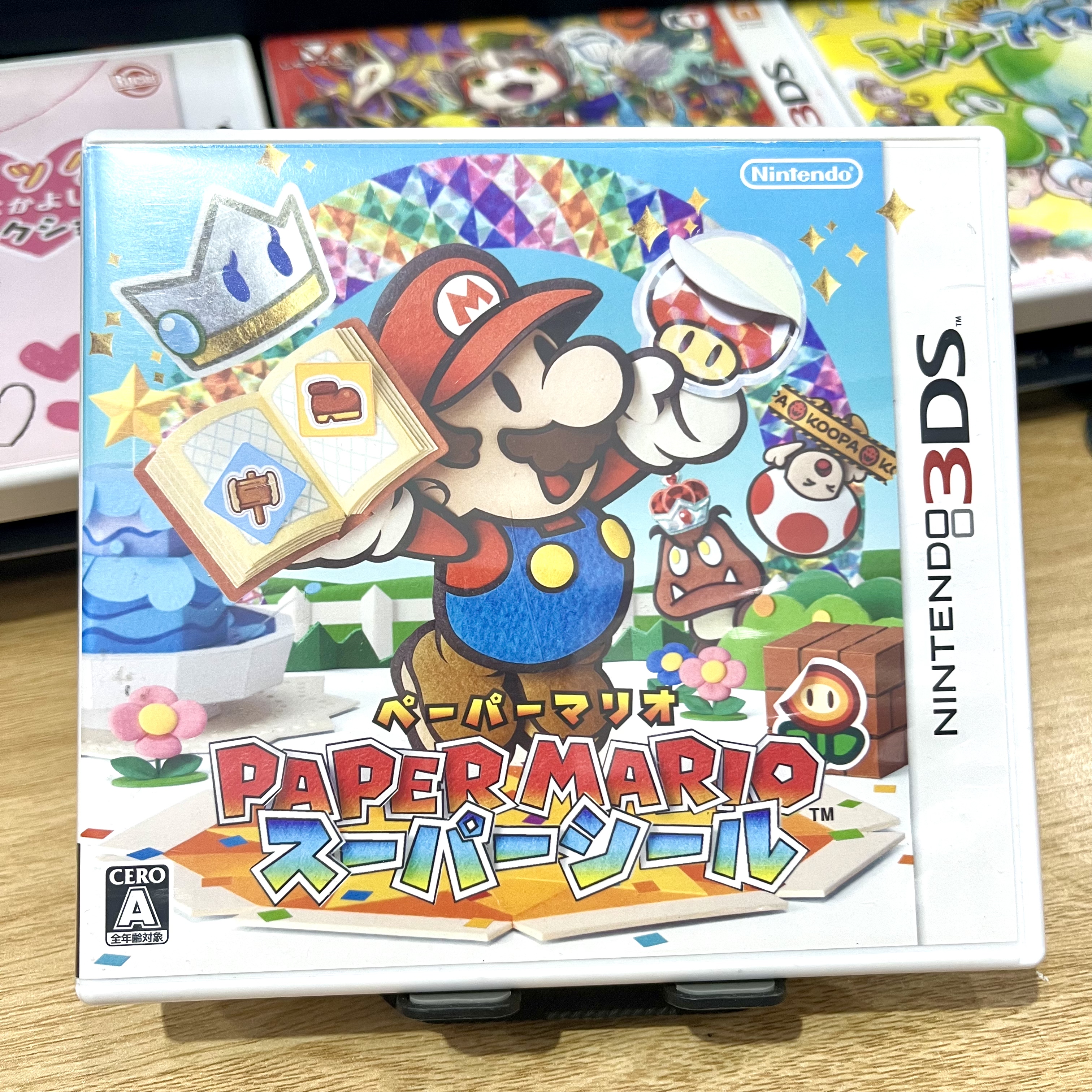 3DS 游戏卡 纸片马里奥 日版正版卡带
